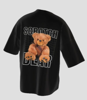 scratch bear oversized t-shirt